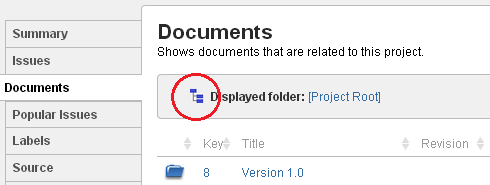 Cick this icon to display the Folders Navigation Pane