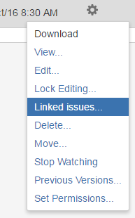 Acessing the linked issues of a document