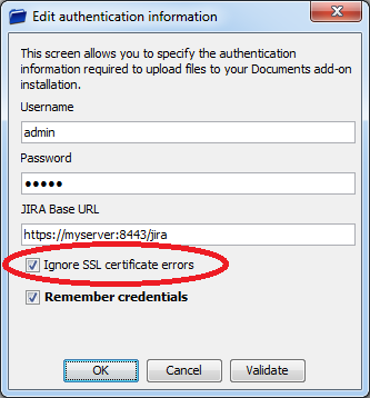The new option of Documents Bulk Uploader utility for ignoring SSL certificate errors