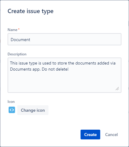 Adding issue type Document