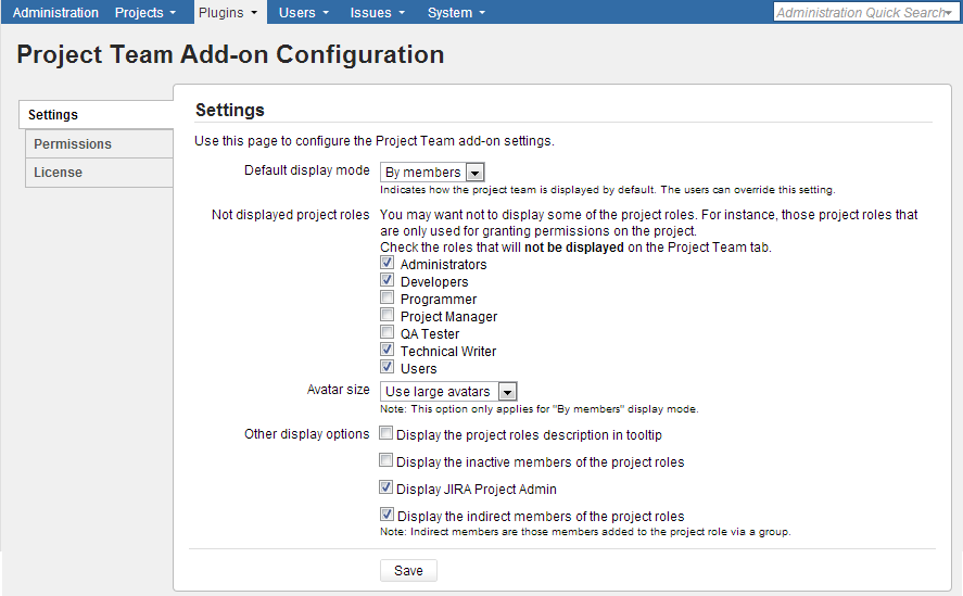 Configuring add-on settings