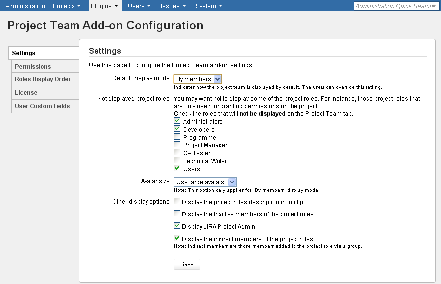 Configuring add-on settings