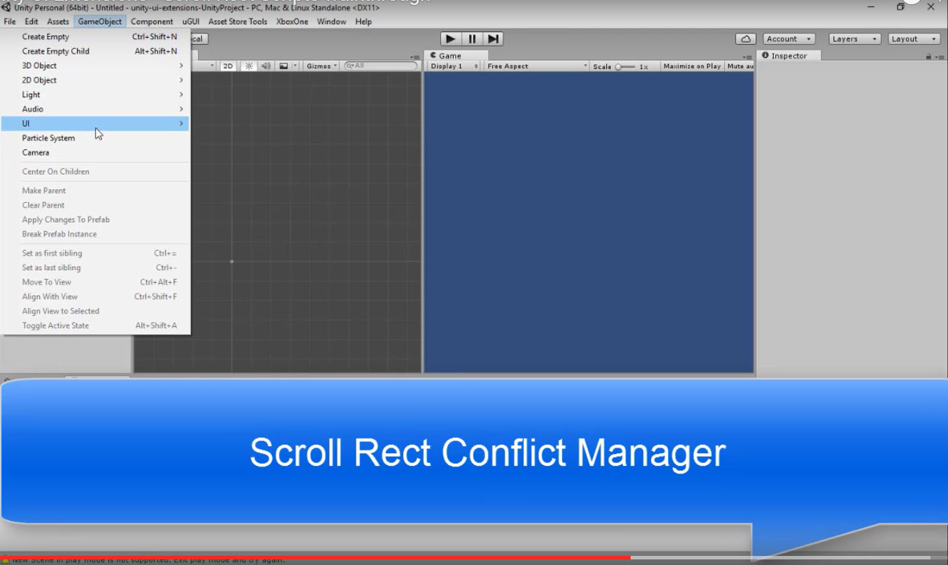 Scroll Rect Conflict Manager Demo