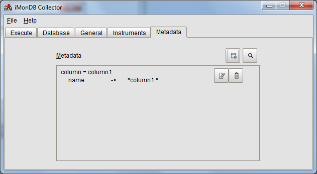 Metadata configuration