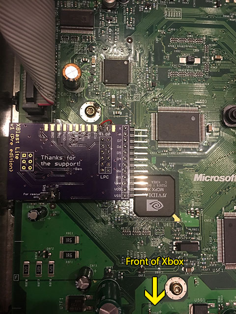 Pic of modchip installed