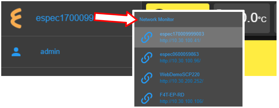 Accessing the Network Monitor page