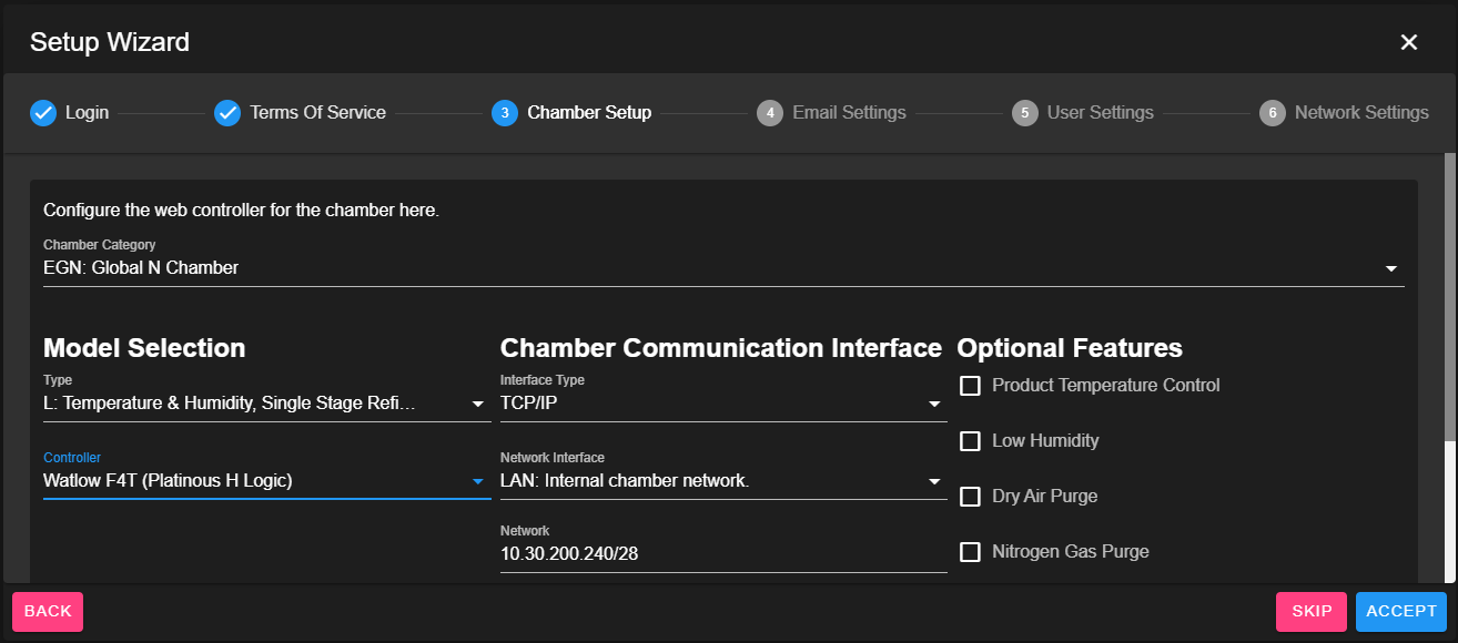 Chamber interface configuration