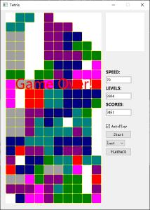QT5写Tetris之AI机器人玩游戏